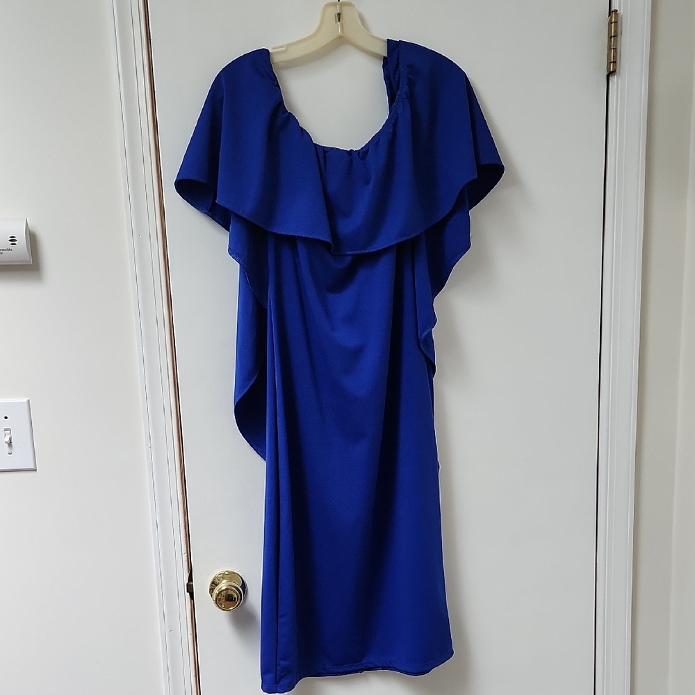 Elegant Blue Women's Dress